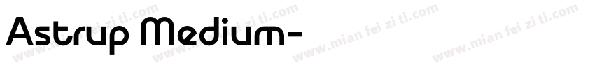 Astrup Medium字体转换